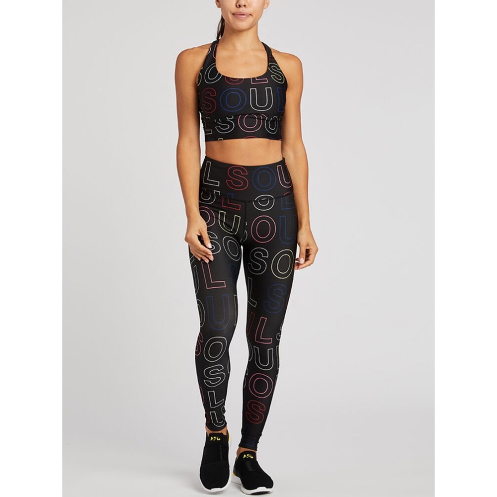 SOUL CYCLE Logo Leggings & Bra Set NWOT